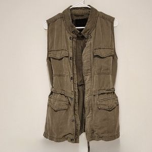 Sanctuary courier army green Vest. Women Size L